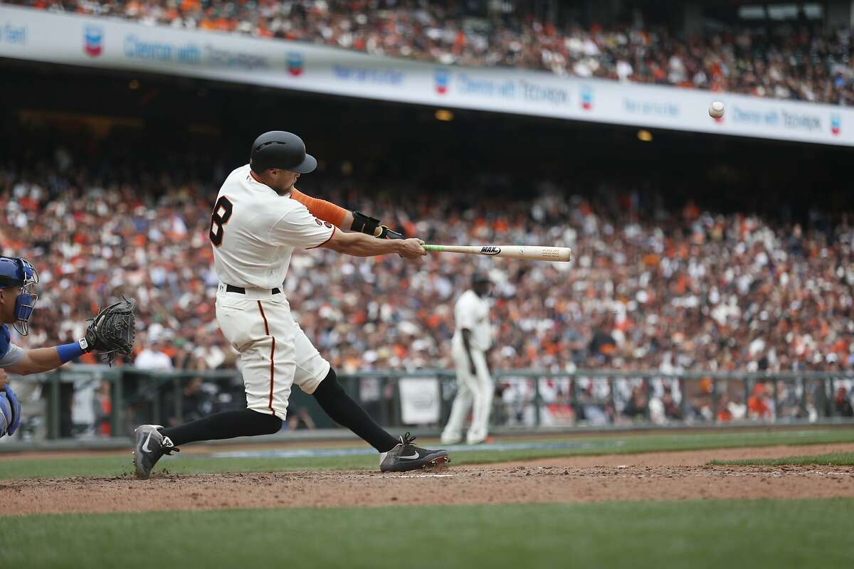 Hunter Pence S Slam Caps Giants Rout Of Dodgers In Home Opener   1200x0 