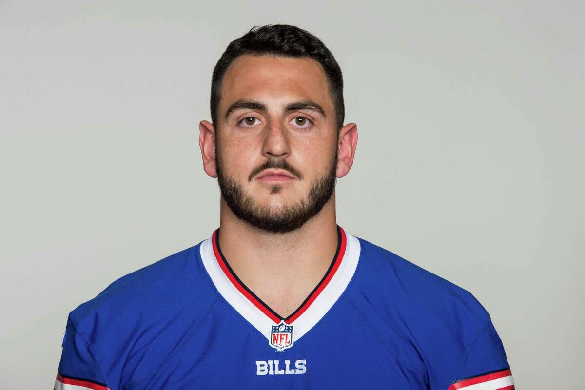 FILE - This is a 2015 file photo showing A.J. Tarpley of the Buffalo Bills NFL football team. Bills linebacker A.J. Tarpley cites two concussions he sustained last year as the reason he has elected to retire from football after just one season. Tarpley's agent, Ryan Downey, confirmed his client's decision on Thursday, April 7, 2016, a day after Tarpley announced the news on his Instagram account. (AP Photo/File) ORG XMIT: NY183
