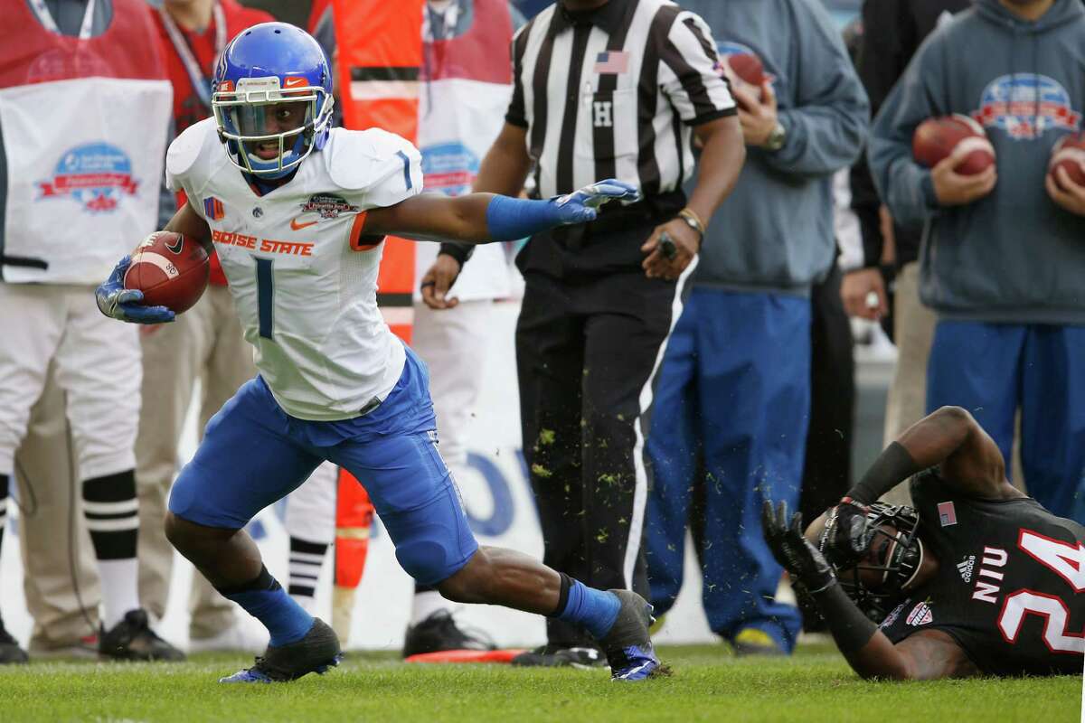 Shane Williams-Rhodes finished with 233 career receptions at Boise State and had 63 catches last season for 524 yards. 