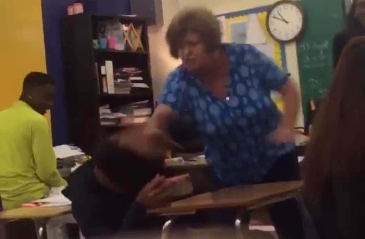 Video shows teacher striking student