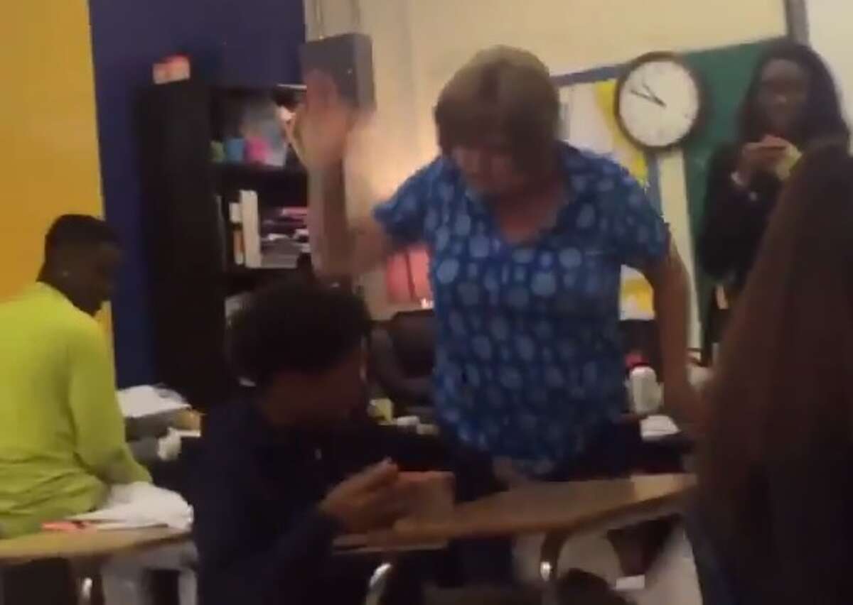 Video shows teacher striking student