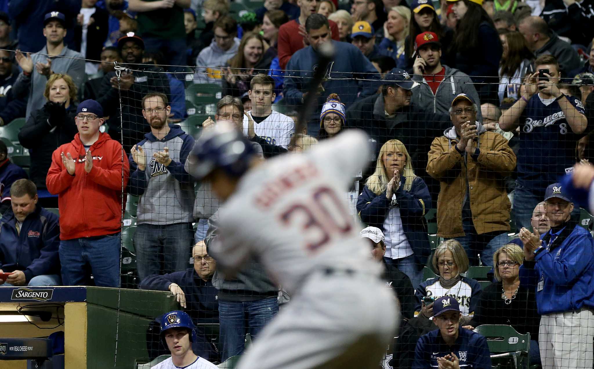 Rasmus hits 2 HRs, Fister wins as Astros beat Brewers 6-4