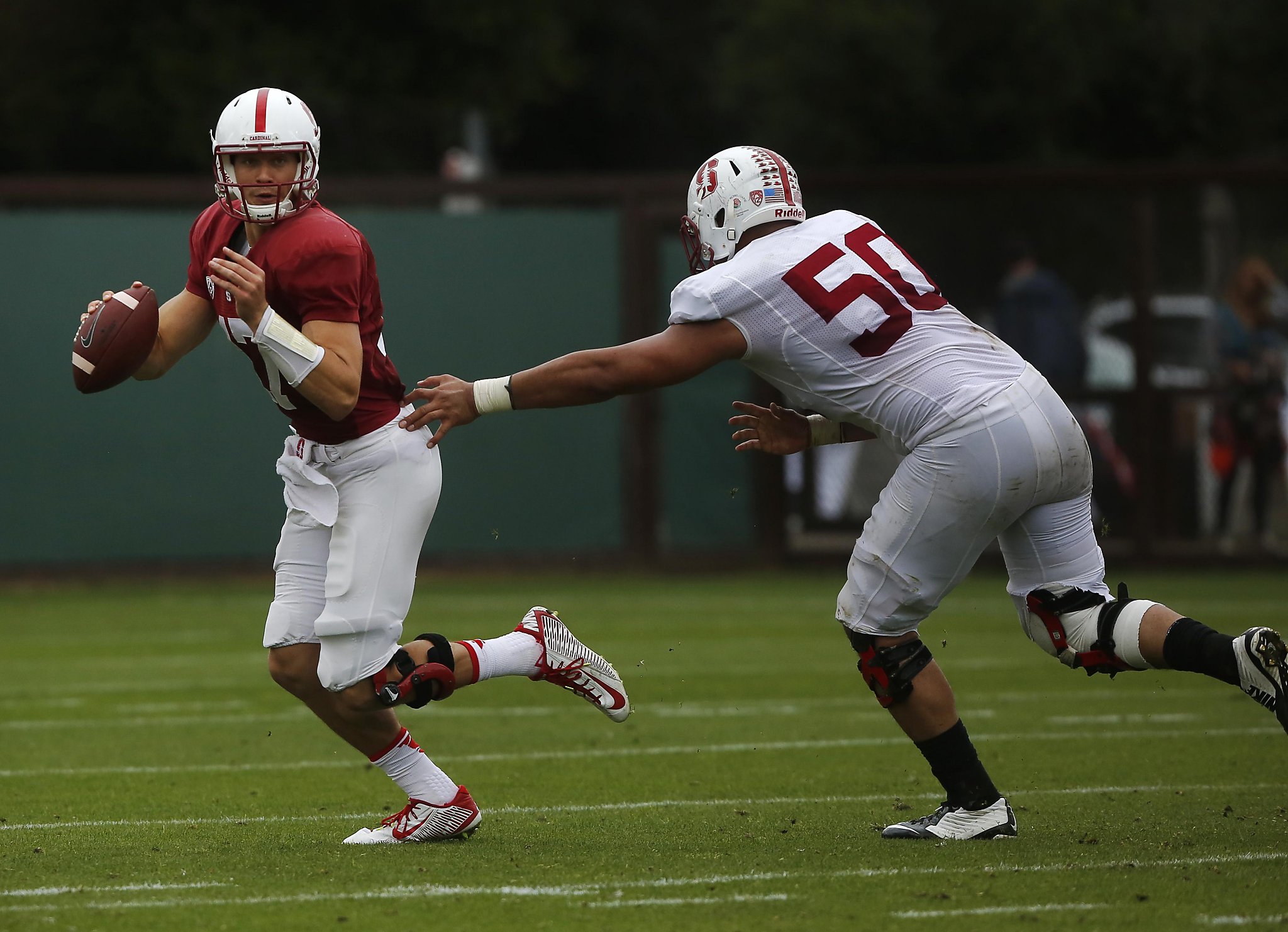 Chryst, Burns throw 2 TDs apiece in Stanford spring game