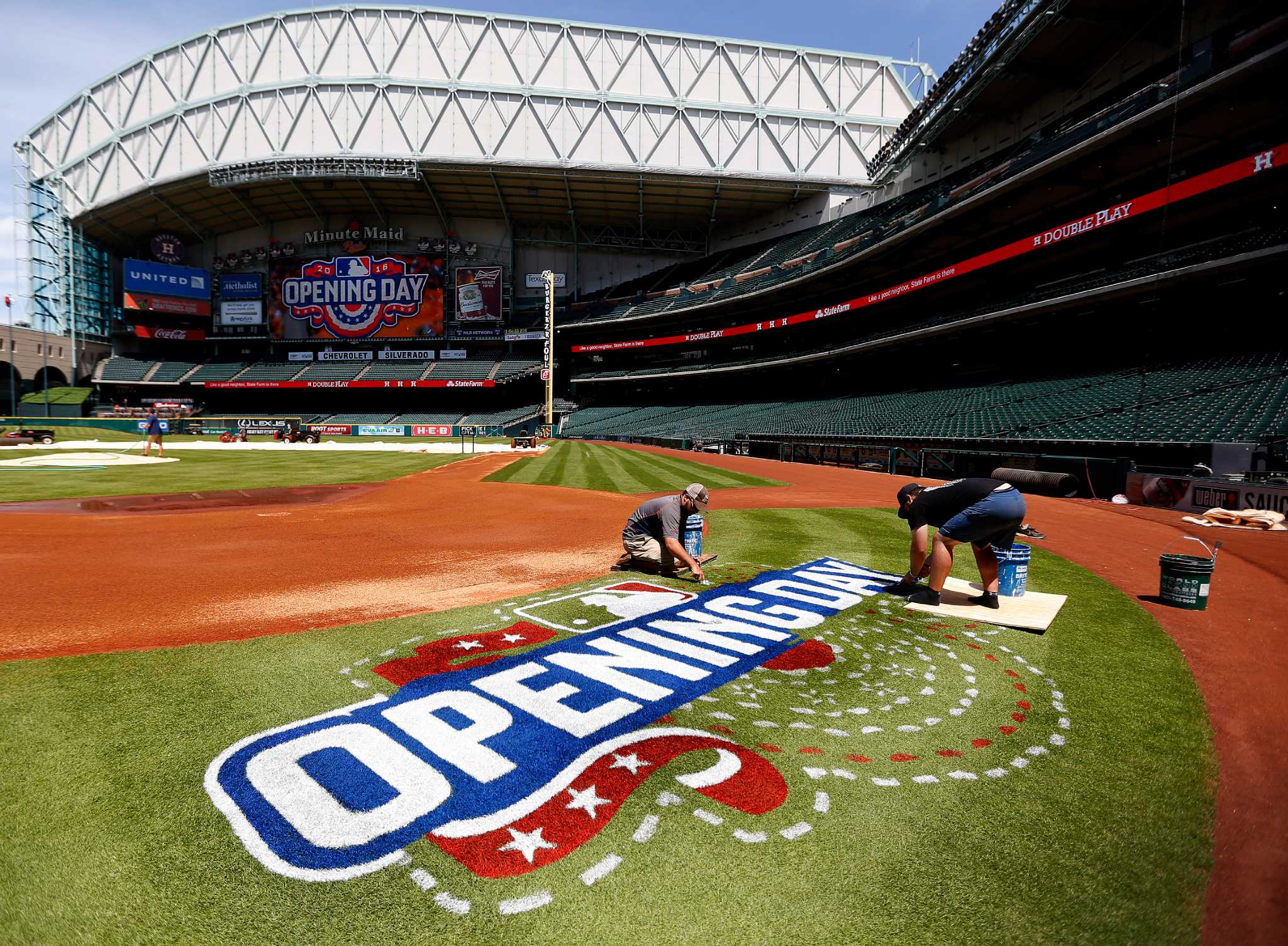 Photos Astros home openers at Minute Maid Park