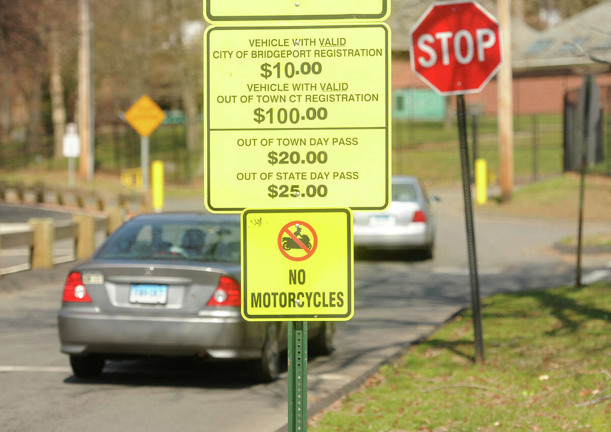 Park stickers for Bridgeport residents would rise from $10 to $15 per year. Stickers for a Connecticut residents who do not live in Bridgeport would rise from $100 to $130 per year. 