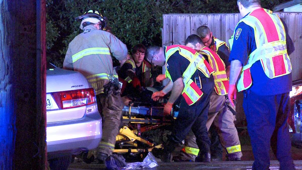At least two people were transported to an area hospital with serious injuries following a head-on crash on the Northeast Side on April 11, 2016.