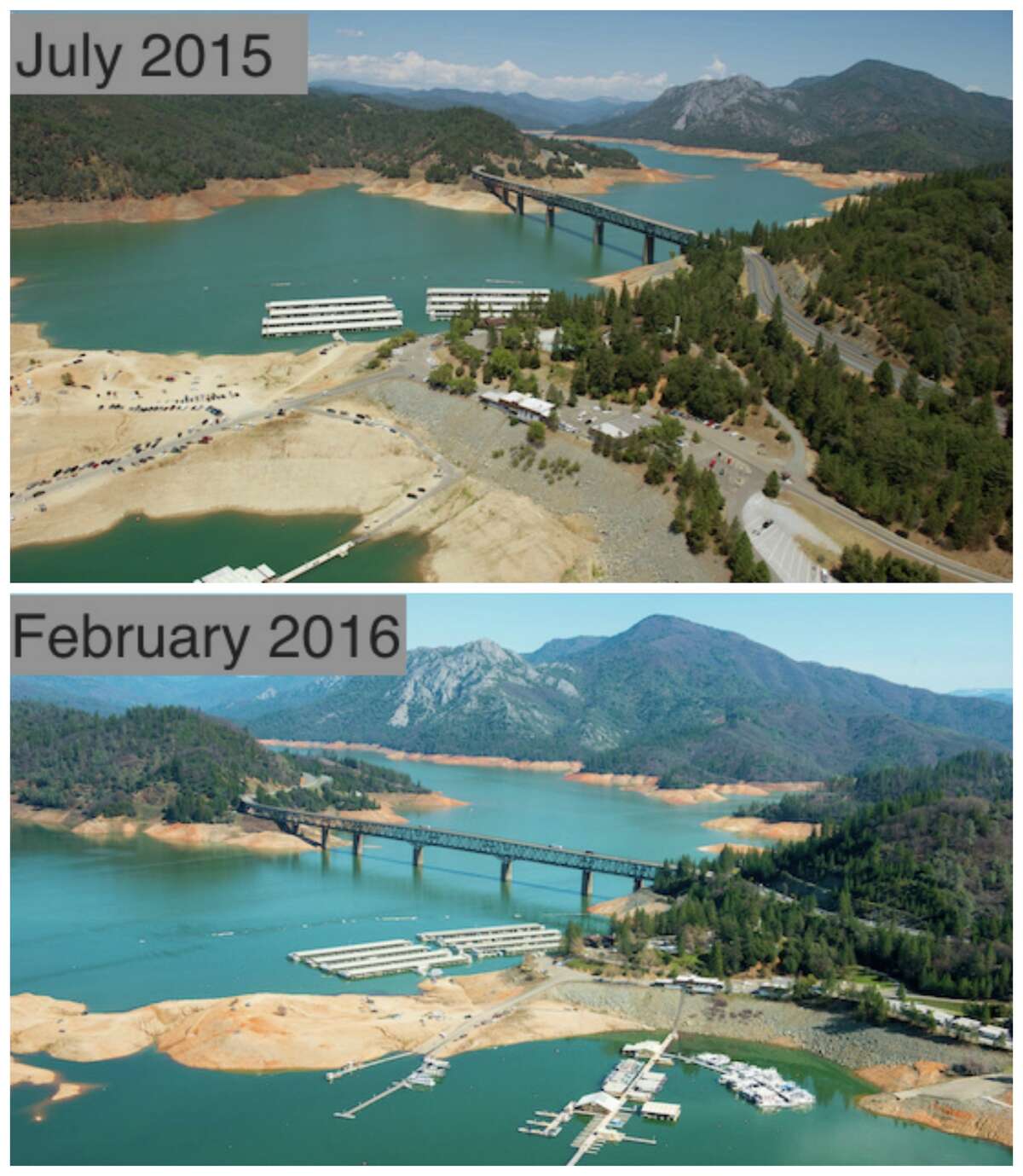 Before-and-after photos show California storm's insane impact on water ...