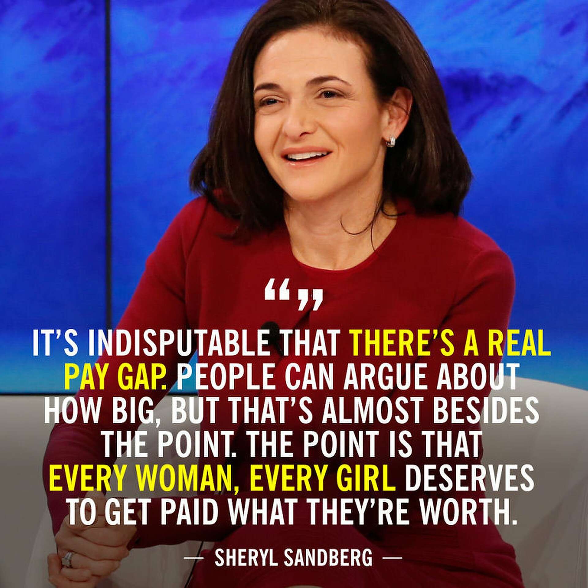 28 Quotes on equal pay from inspiring women, image size:1920x1920