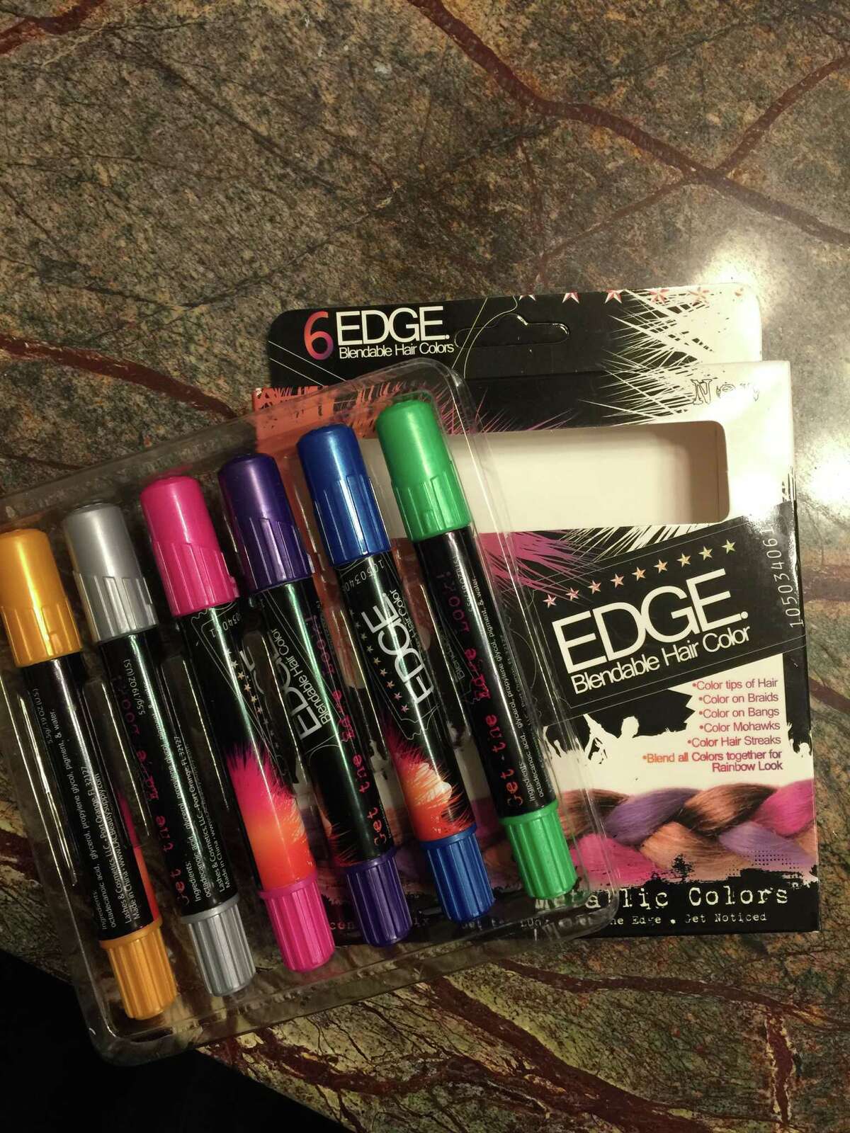 Edge Metallic Glitter Hair Chalks, $11.95 on Amazon.com.