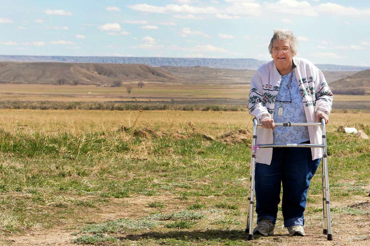 Beverly Kolacny on her ranch on the Clark Fork River in Wyoming, about 30 miles from Red Lodge, Mont﻿. Kolacny has difficulties accessing medical services due to her rural location. Studies have found poorer health and higher mortality rates in rural areas. ﻿
