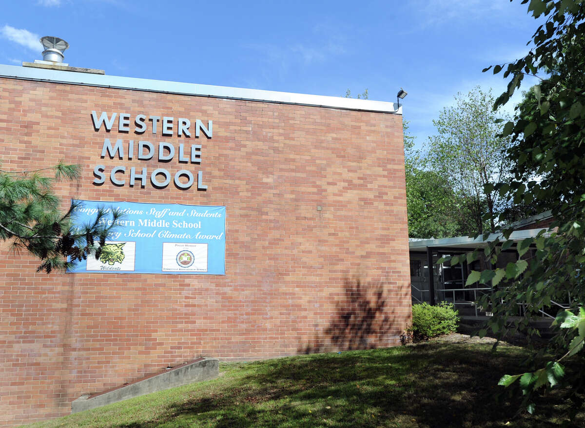 Western Middle School at 1 Western Junior Highway in the Byram section of Greenwich.