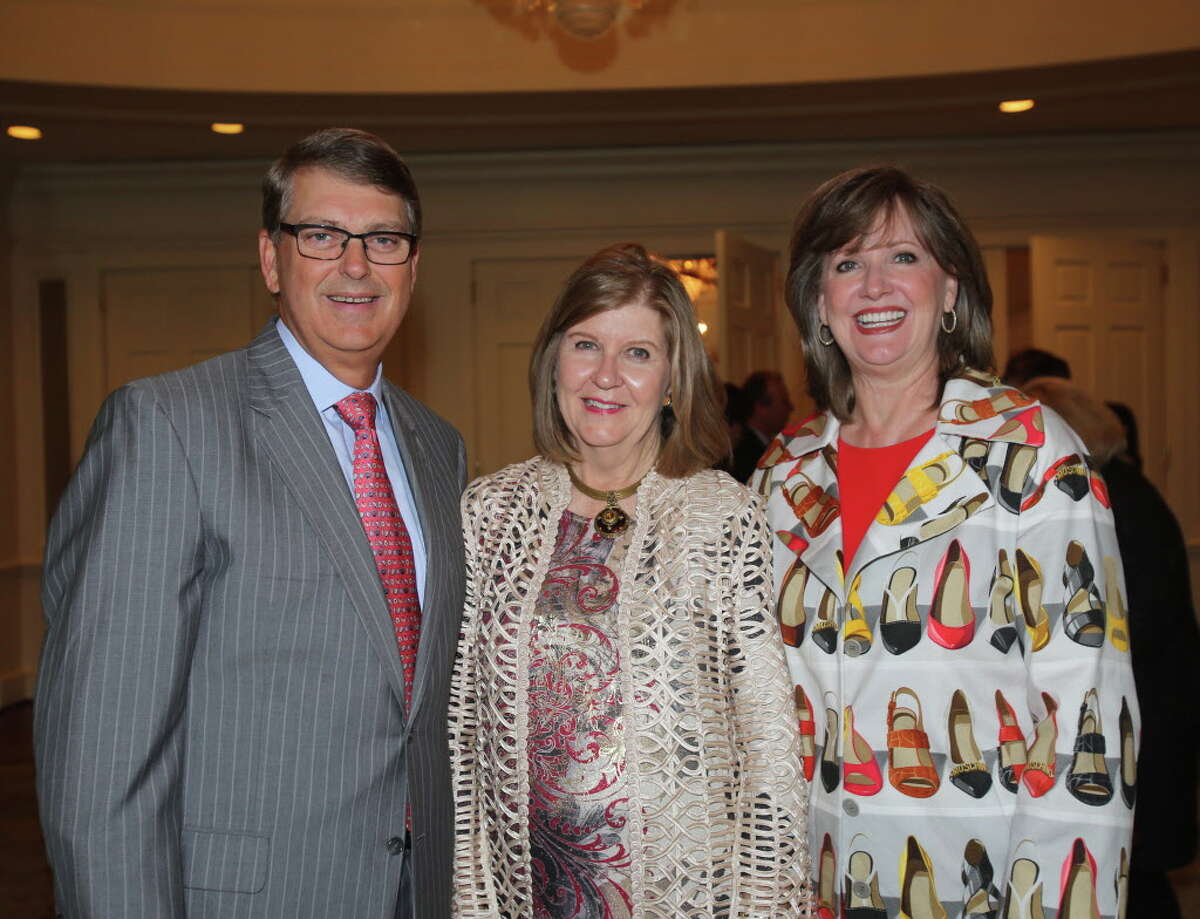 Phil and Suzie Conway with Dean Lorraine Frazier at UTHealth PARTNERS School of Nursing luncheon.