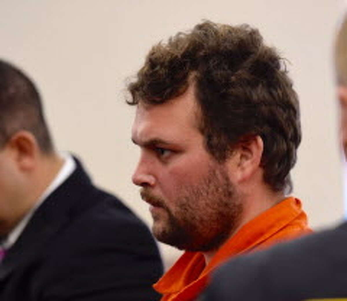 Sean Moreland, 32, appears in Albany County Court Friday morning. A suspec in the killing of barber Jacquelyn Porreca, Moreland of Colonie rejected a plea bargain offer in an unrelated burglary case. (Skip Dickstein / Times Union)