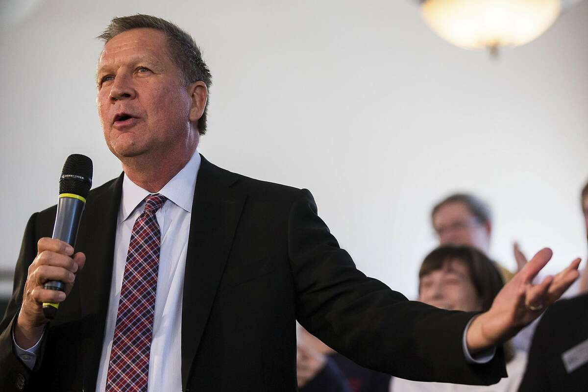 Gov. John Kasich of Ohio campaigns in Savage, Md., April 13, 2016. Maryland holds its primaries on April 26, along with four other eastern states. (Zach Gibson/The New York Times)