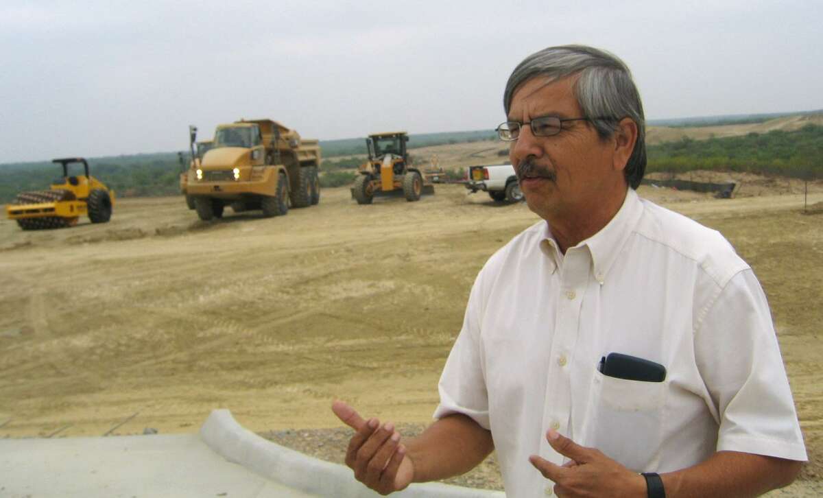 Photo of Hector Chavez, who is director of public works for Eagle Pass, and also the construction manager for Maverick County's landfill project. Questions have been raised about how much Chavez is being paid, already over $1 million. PHOTO BY JOHN MACCORMACK
