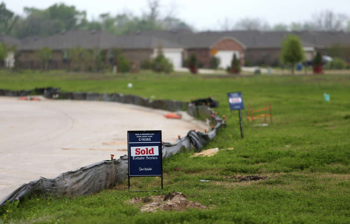 Lots wait for construction at Sweetgrass. Many buyers are looking to downsize.     