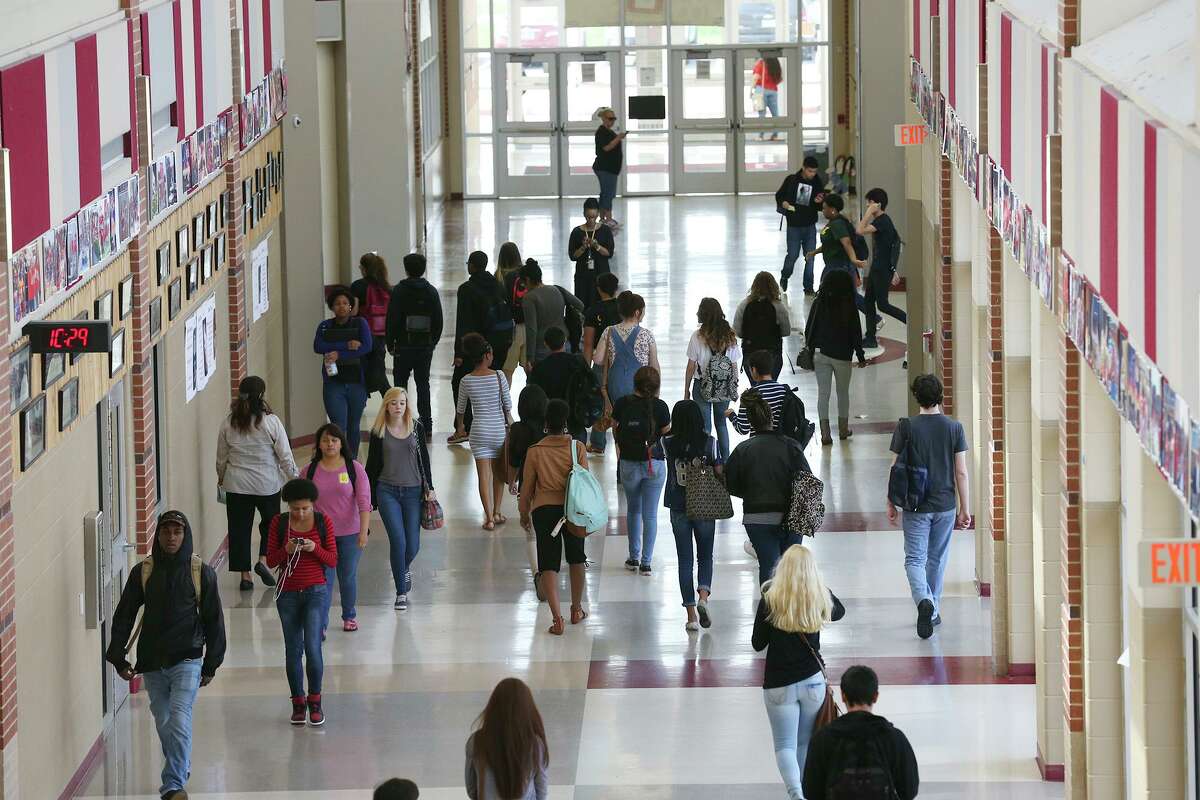 Students head to classrooms at Judson High School, Monday, April 13, 2015. An Express-News data analysis shows that local school districts we able to return to smaller elementary class sizes after the Texas Legislature restored money in 2013 that was cut in a legislative session a few years prior. The analysis also showed that overall the school districts that are struggling the most with larger class sizes are the area's fast-growth districts such as Northside, North East, Judson and Schertz-Cibolo-Universal City ISDs.