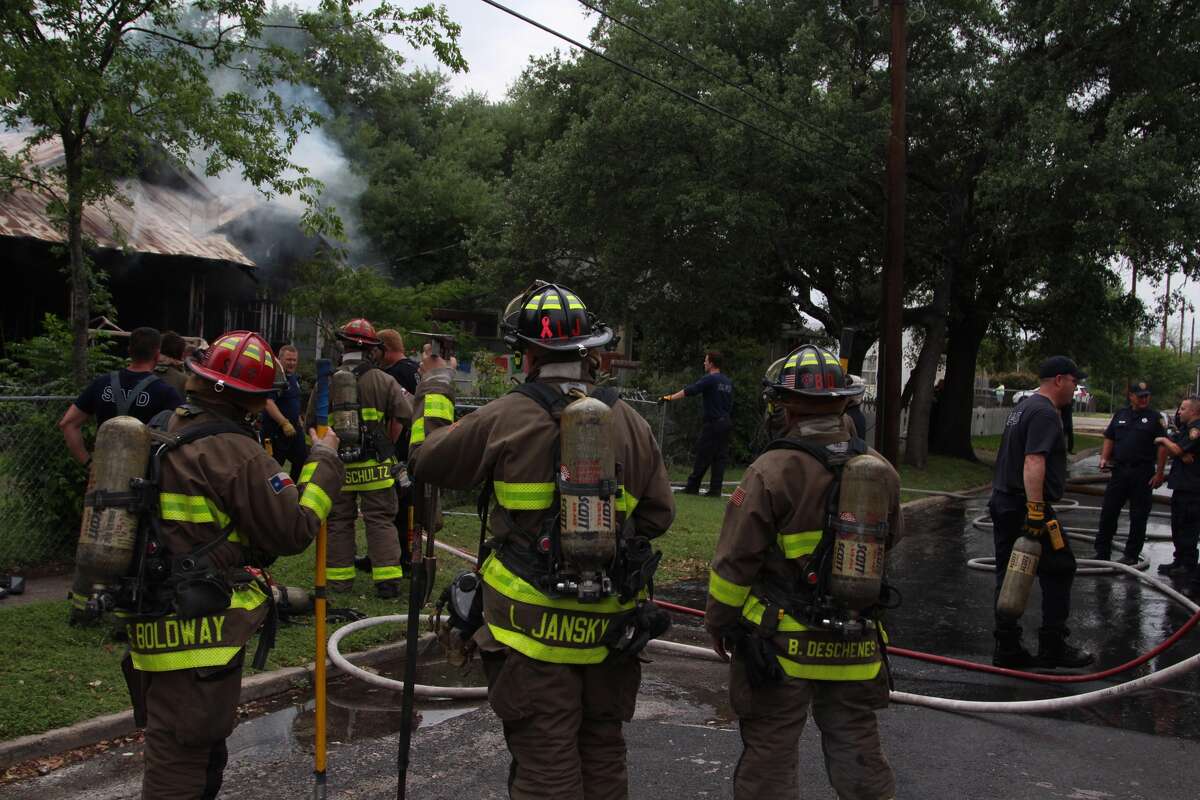 Fire engulfs home in Northwest Central San Antonio, one hospitalized