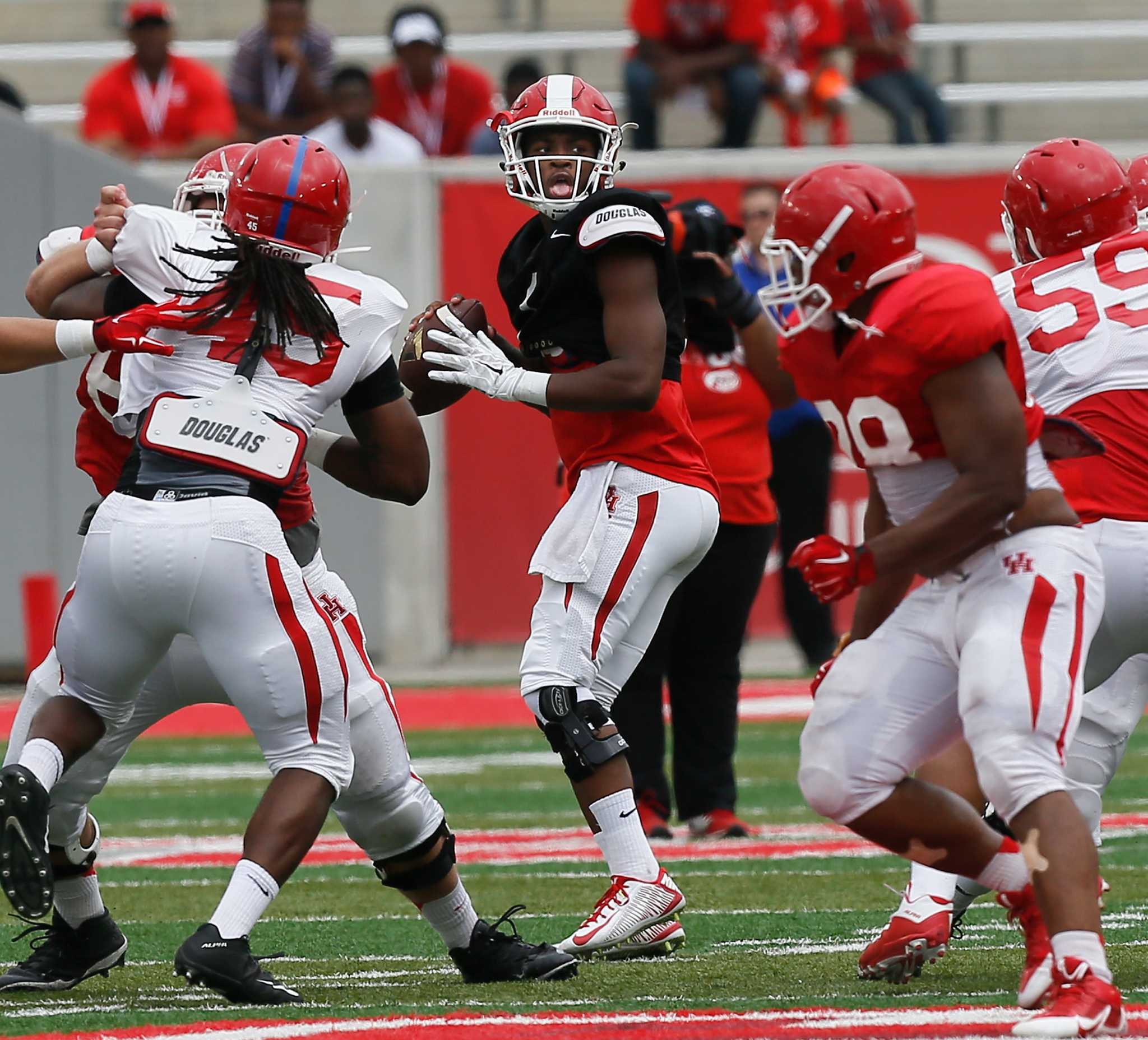 Houston QB Greg Ward Jr. works on being a more vocal leader