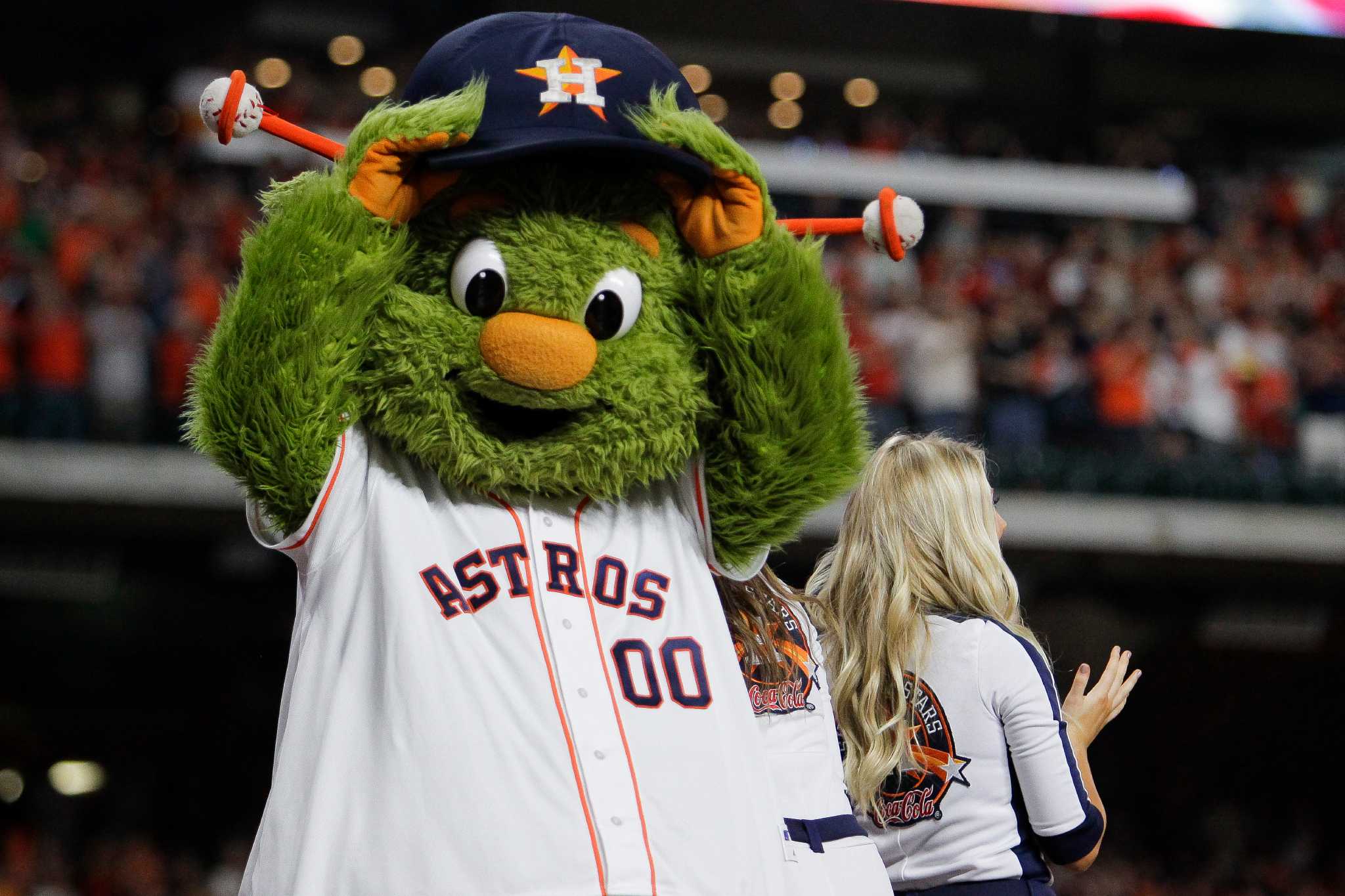 Orbit Patch Houston Astros Baseball Mascot 