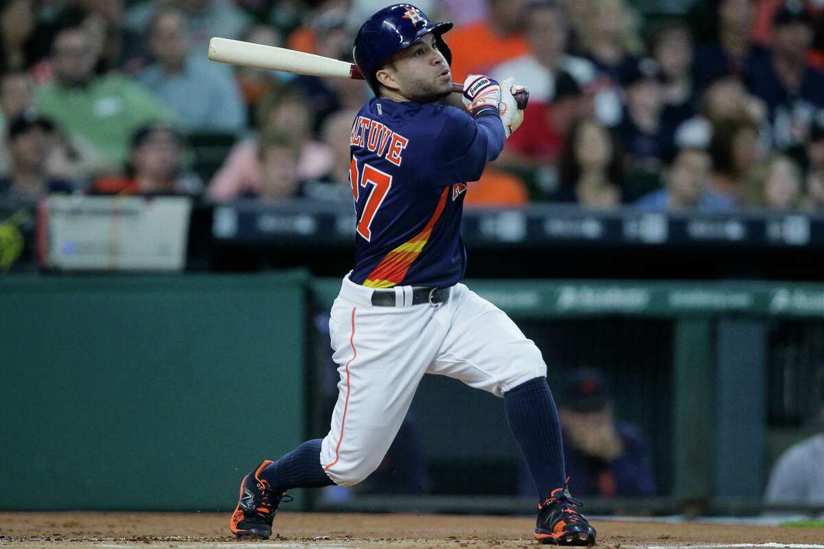 21 JUN 2014: Jose Altuve of the Astros during the regular season