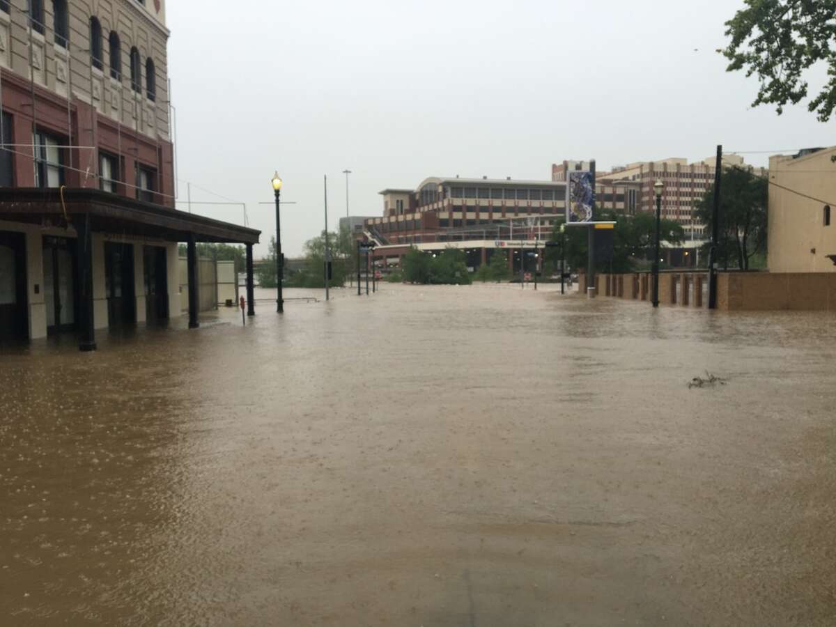 Scenes from downtown during Houston's Tax Day Flood