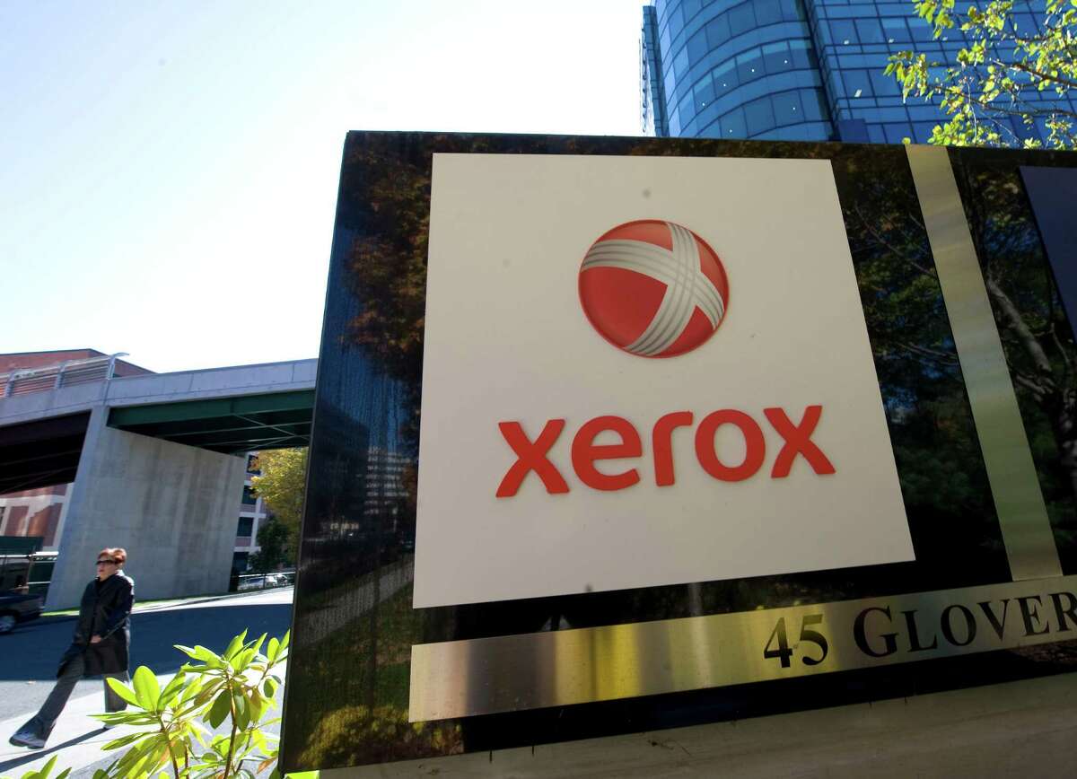 ** FILE ** In this Oct. 23, 2008 file photo, Xerox Corporation headquarters in Norwalk, Conn. is shown. Xerox said Friday, Jan. 23, 2009, profits fell, breaking even on an earnings-per-share basis, in the fourth quarter as the weak economy and unfavorable exchange rates hurt results. (AP Photo/Douglas Healey, file) ORG XMIT: NYBZ118