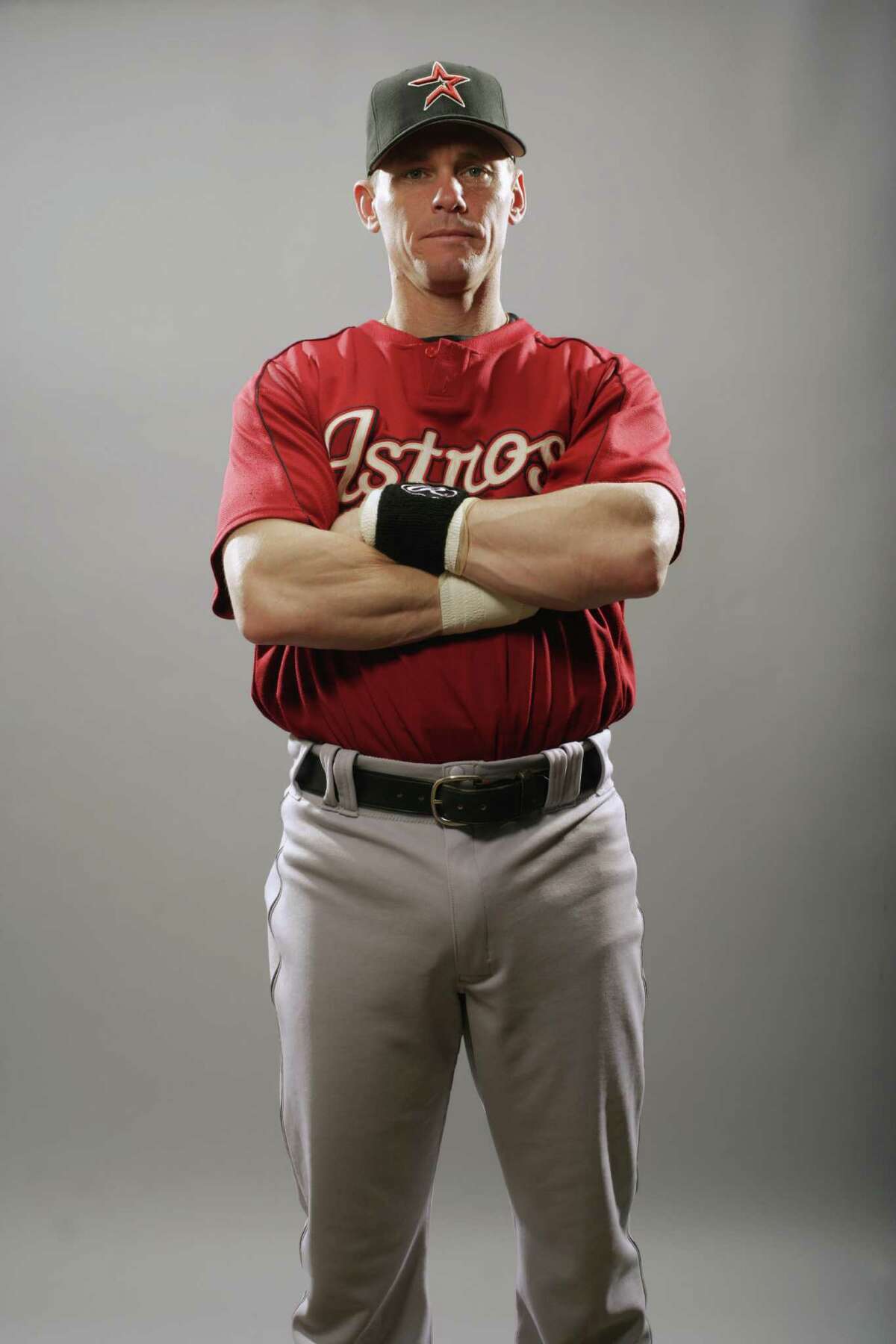 Craig Biggio poses for a portrait during the Houston Astros Photo Day on February 25, 2006 at Osceola County Stadium in Kissimmee, Florida. (Photo by Chris Stanford/Getty Images)