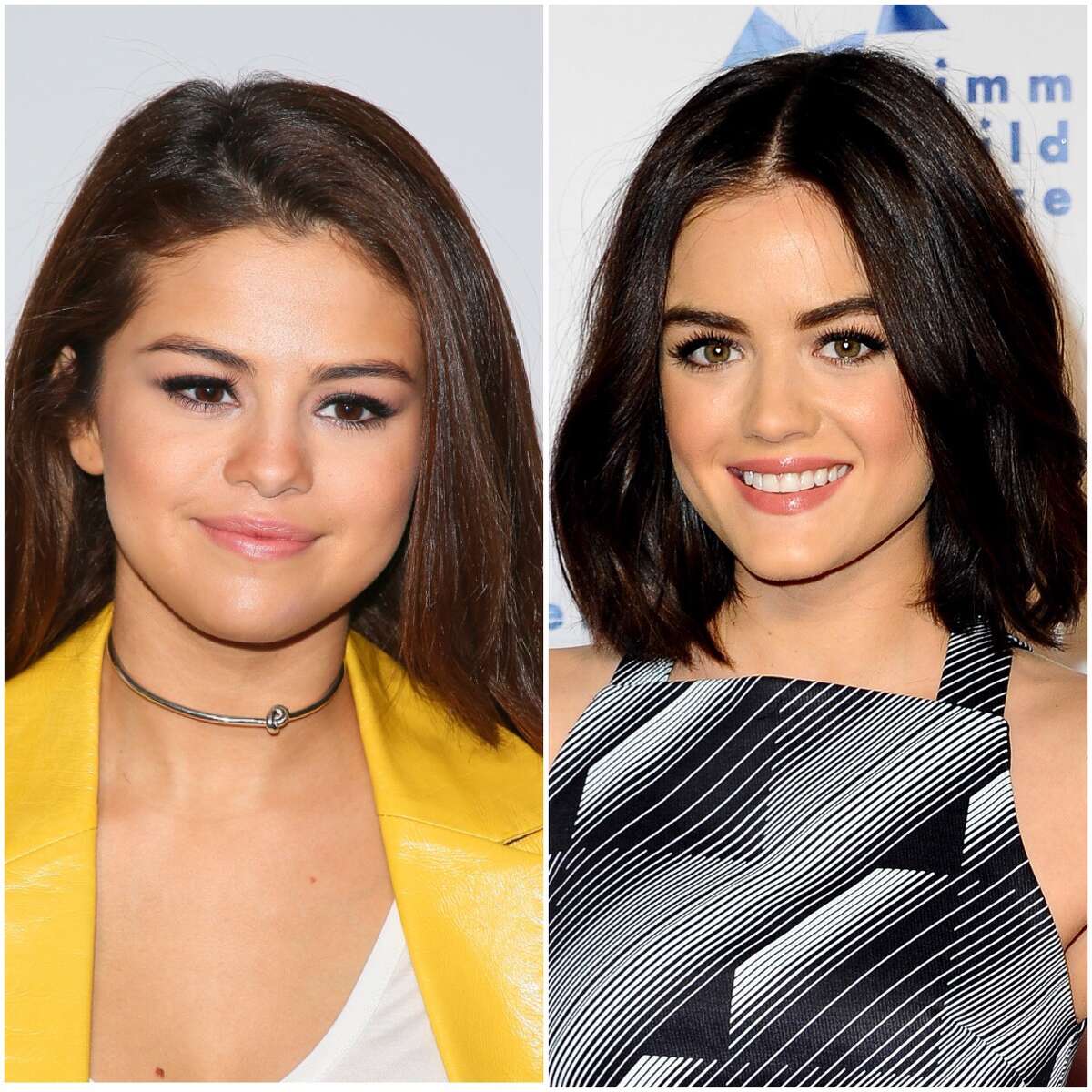 Selena Gomez and Lucy Hale  Both stars have found stardom in popular teen shows and are singers too. There are too many things that are commonly shared between the two. Image source: Getty images JB Lacroix | Getty images Allen Berezovsky