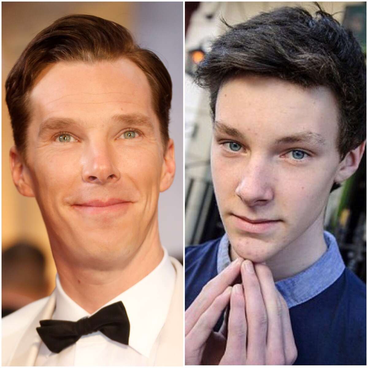 Benedict Cumberbatch and Tyler Mitchell The 16-year-old boy from Norwich, Norfolk, gets stopped constantly to get photos taken with him. Who can blame them? Image credit:Getty/ Jeff Vespa; WireImage/ tylermichell98 via INSTAGRAM