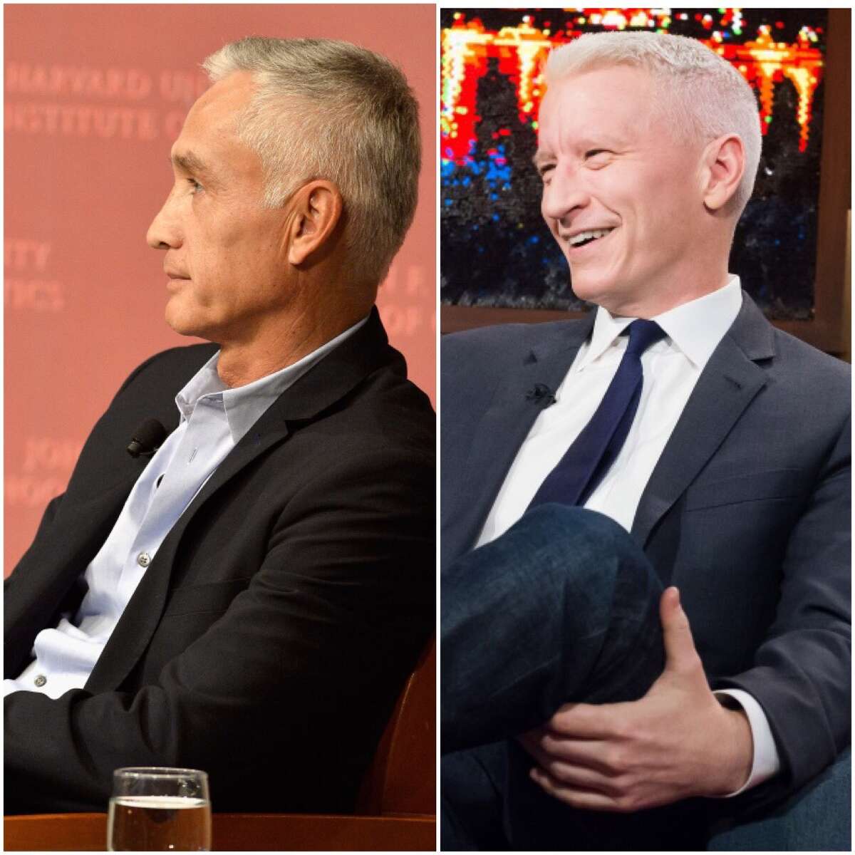 Jorge Ramos and Anderson Cooper Ramos is known as the "Silver Fox" of Univision, but in terms of TV viewership, he might have a larger audience than his TV "twin." Image credit: Getty images
