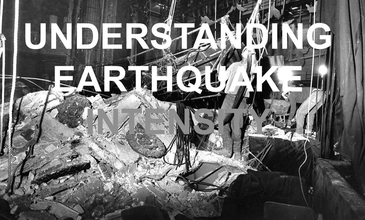 Earthquake magnitudes measure the energy released by a tremor, but are not meant to calculate how intense the shaking is for those near the epicenter. To measure how forceful a quake felt to someone or something near the epicenter, geologists use something called the Modified Mercalli Intensity Scale. The following slides explain what it means when you see a roman numeral representing intensity on USGS readings and color-coded intensity maps.  Information taken from a USGS magnitude vs. intensity comparison. 