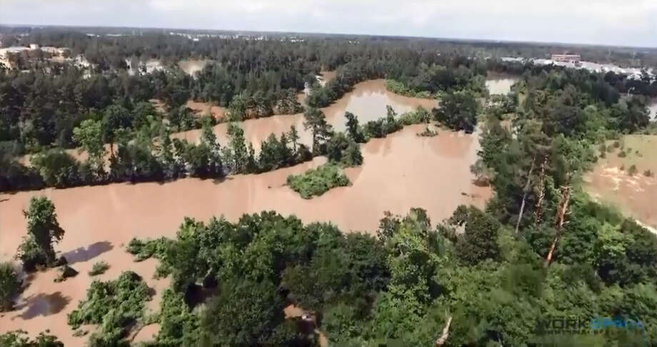 Watch: Drone footage shows some of Houston's most flooded areas