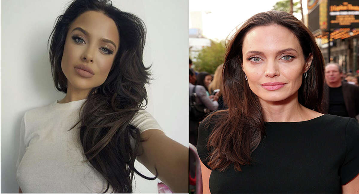 Model Mara Teigen looks an awful lot like Angelina Jolie, who won an Oscar for her role in "Girl, Interrupted."