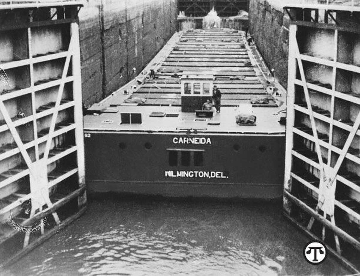 One company handles many of the country's agriculture products and transports them mostly on barges like this one that it invented in the 1930s. (NAPS)