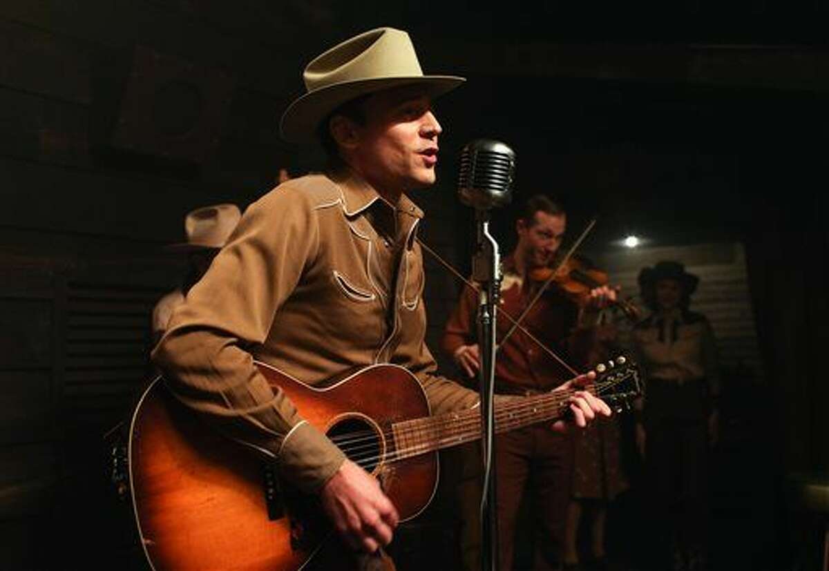 This image released by Sony Pictures Classics shows Tom Hiddleston as Hank Williams in a scene from, "I Saw The Light." (Sam Emerson/Sony Pictures Classics via AP)
