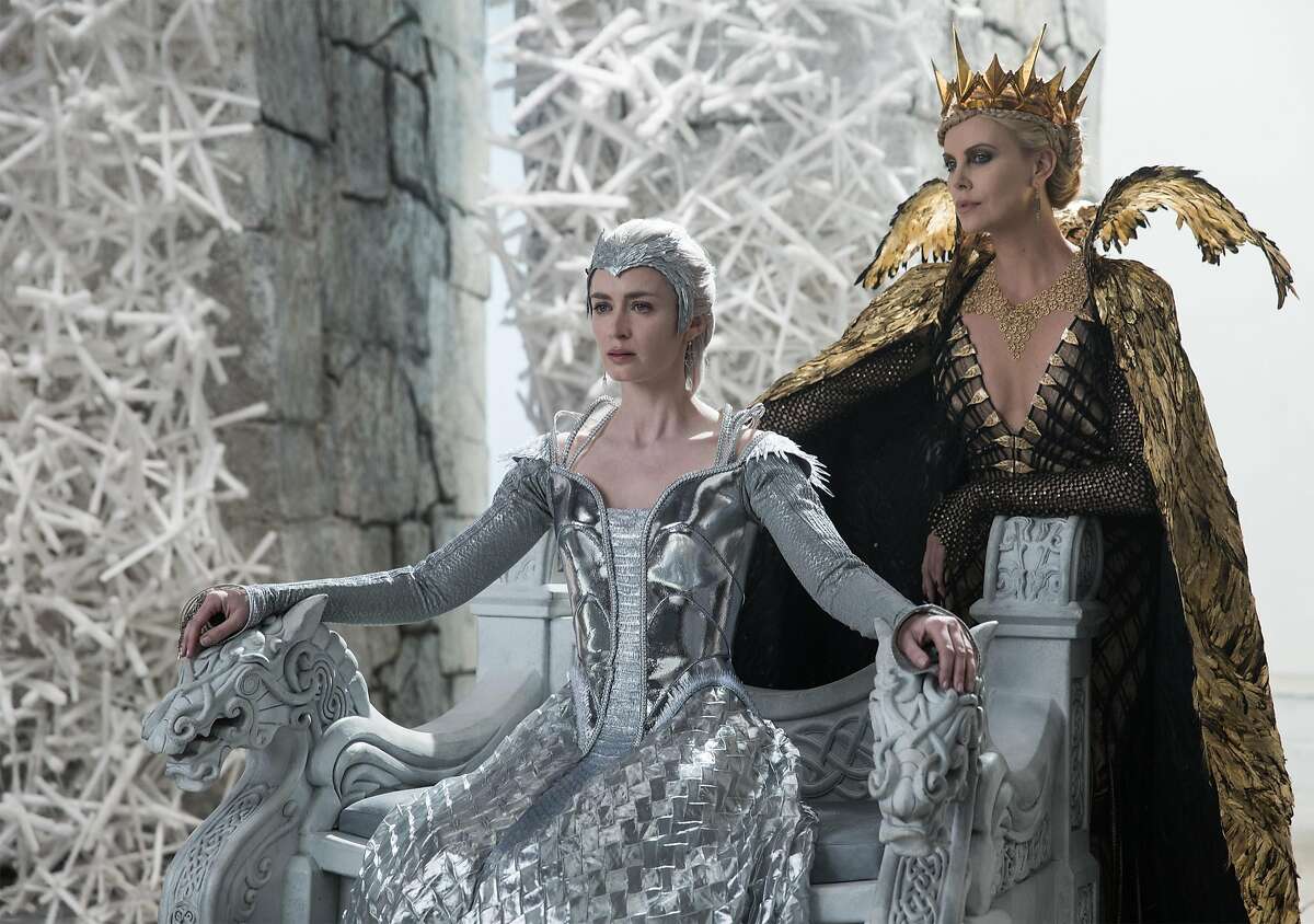 "Huntsman: Winter's War," starring Emily Blunt (left) and Charlize Theron (right) opens on Friday. Check out the trailer.