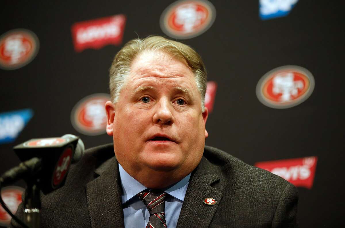 SANTA CLARA, CA - JANUARY 20: Chip Kelly speaks to the media during a press conference where he announced as the new head coach of the San Francisco 49ers at Levi's Stadium on January 20, 2016 in Santa Clara, California. (Photo by Ezra Shaw/Getty Images)