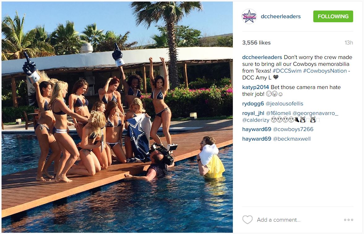 Viral Swimsuit Photos Shared by Dallas Cowboys Cheerleaders Increases the  Heat on Social Media - EssentiallySports