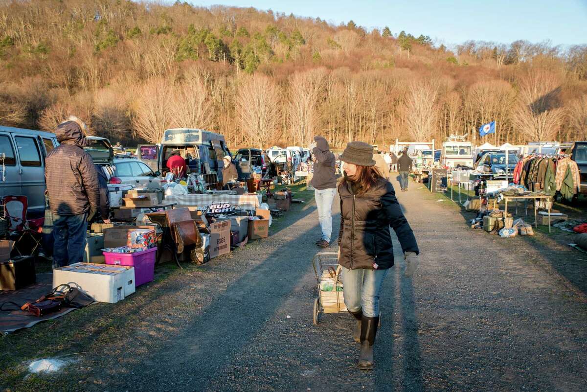 Early morning at the Elephant’s Trunk flea market in New Milford