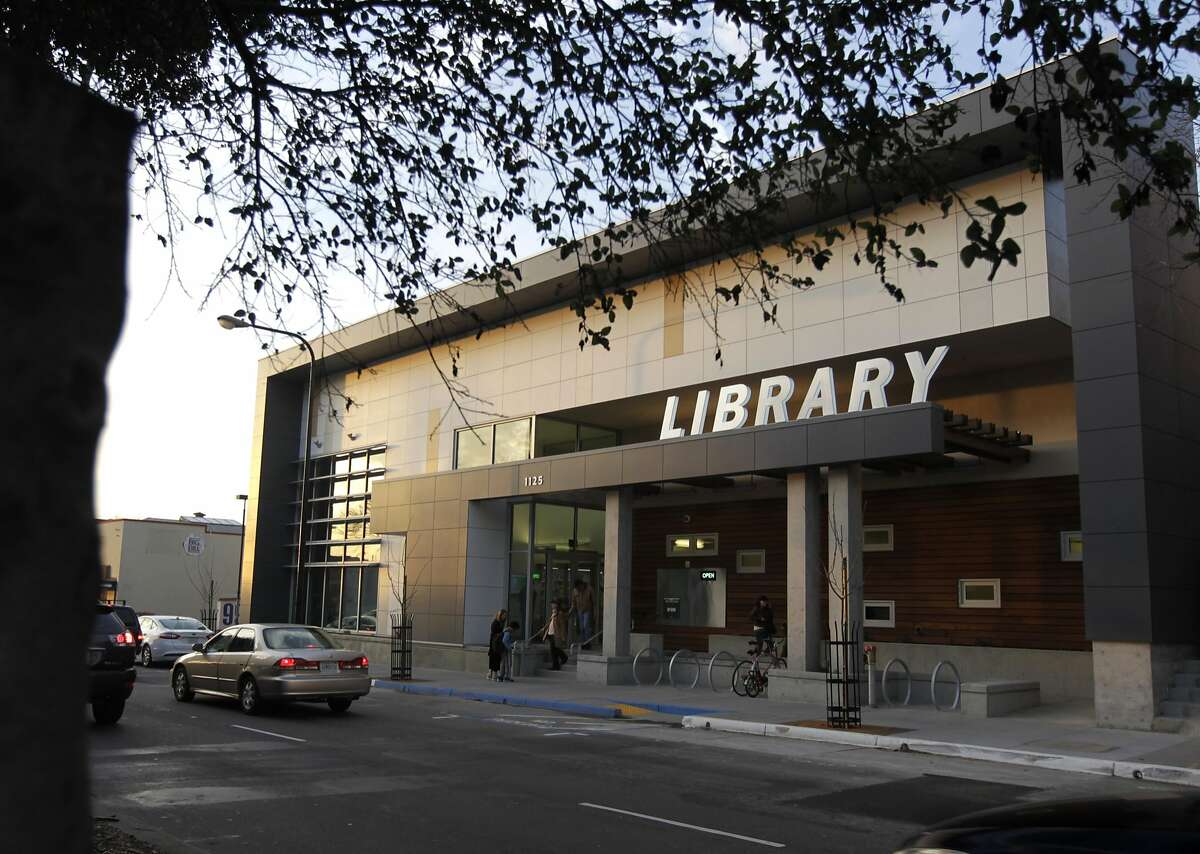 The new West Berkeley Library branch on University Avenue is seen in Berkeley, Calif. on Tuesday, Dec. 17, 2013. The recently reopened branch is designated as "net-zero" which means it generates as much electricity as it uses during the year.