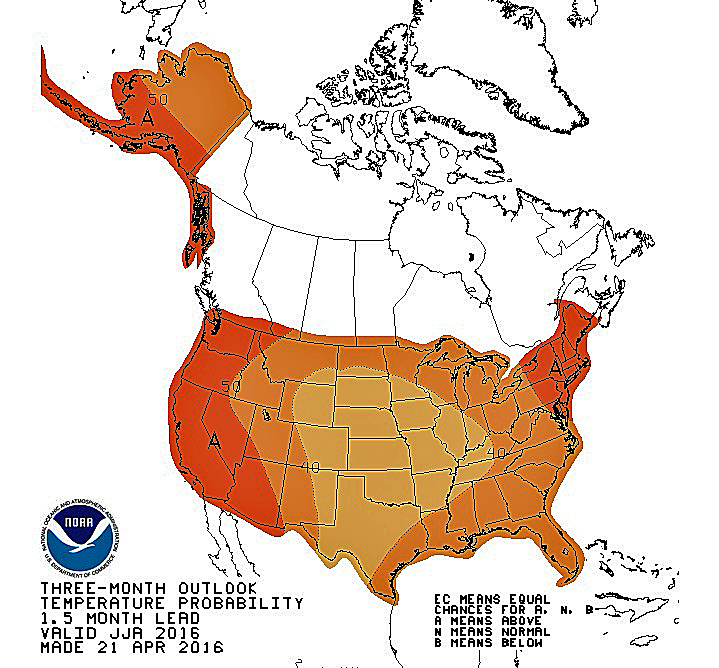 NWS releases summer weather outlook