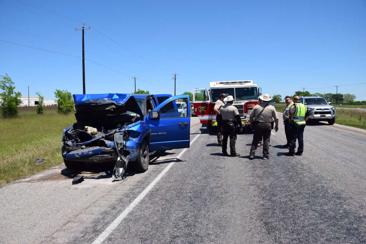 Law Enforcement officials investigate a crash involving five people, four of them children, in west Bexar County.