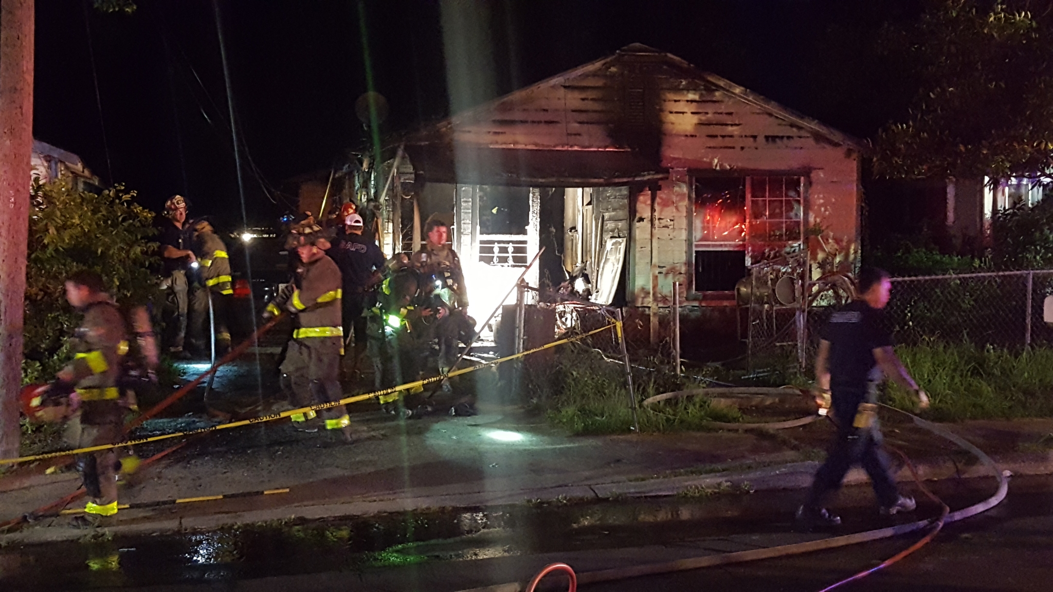 Father and son barely escape West Side house fire