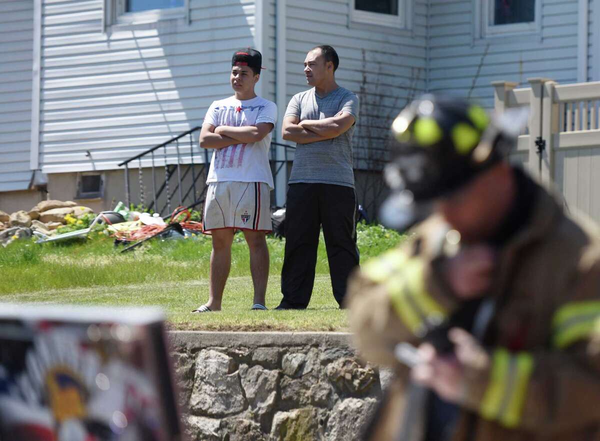 Stamford firefighters douse house fire