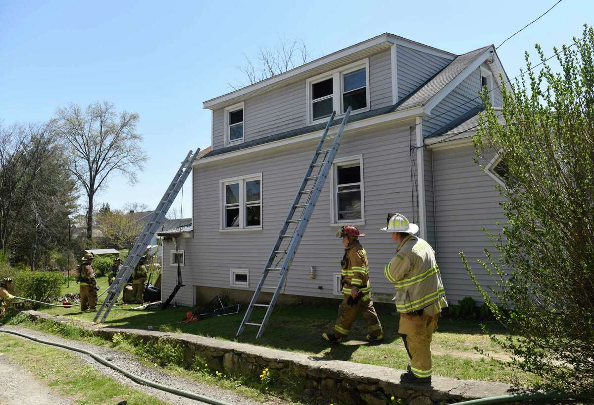 Stamford firefighters douse house fire