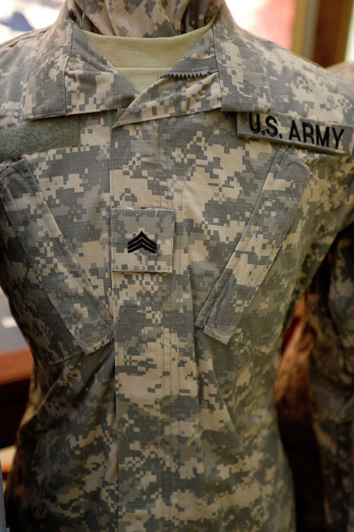 Military uniforms on display at Steamboat Museum