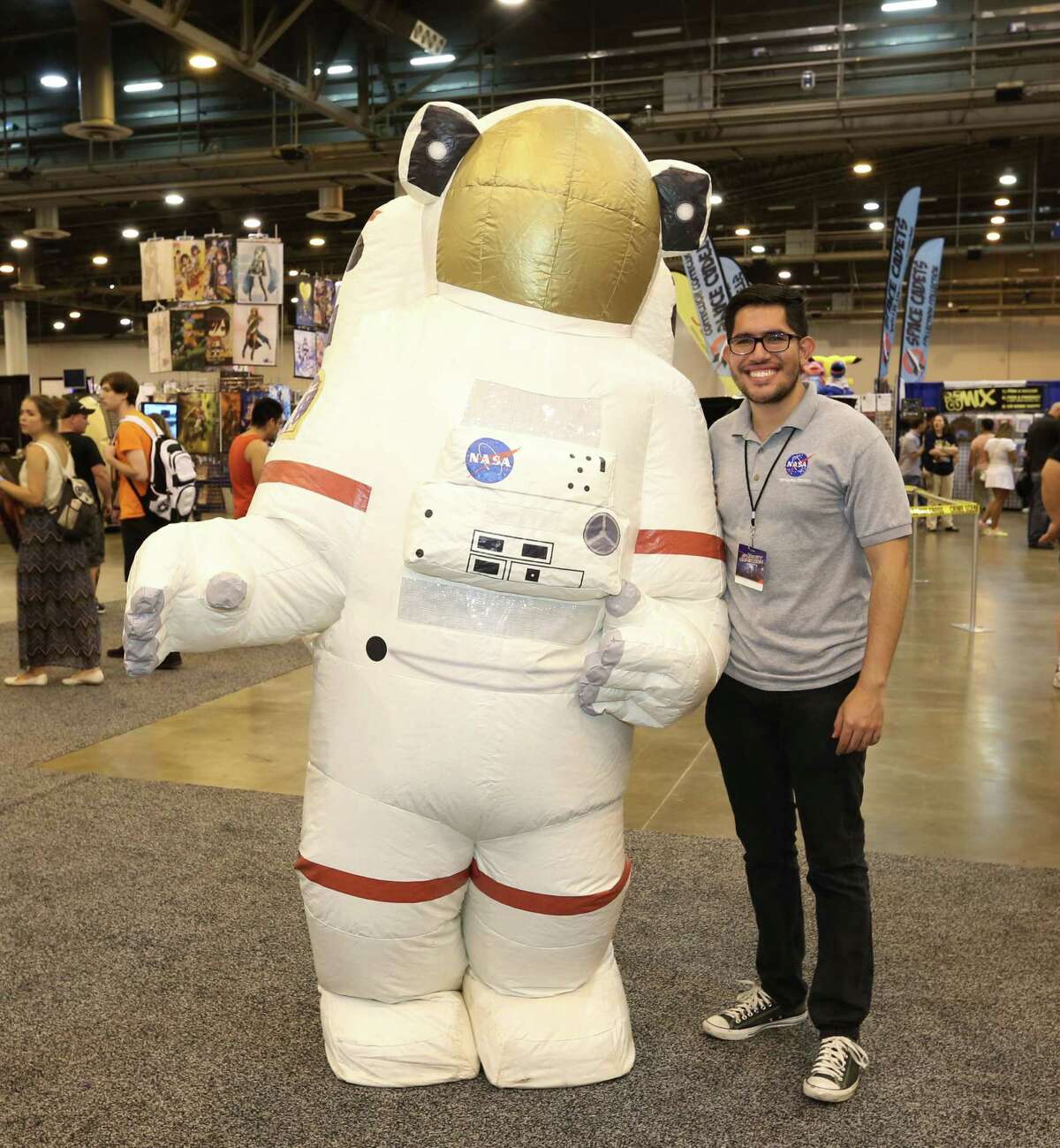 Fans pose for a photo at Space City Comic Con at NRG Center last year. The event takes place over the Memorial Day weekend.