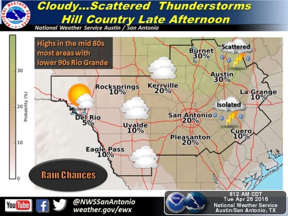 San Antonio area could see baseballsized hail, isolated tornadoes