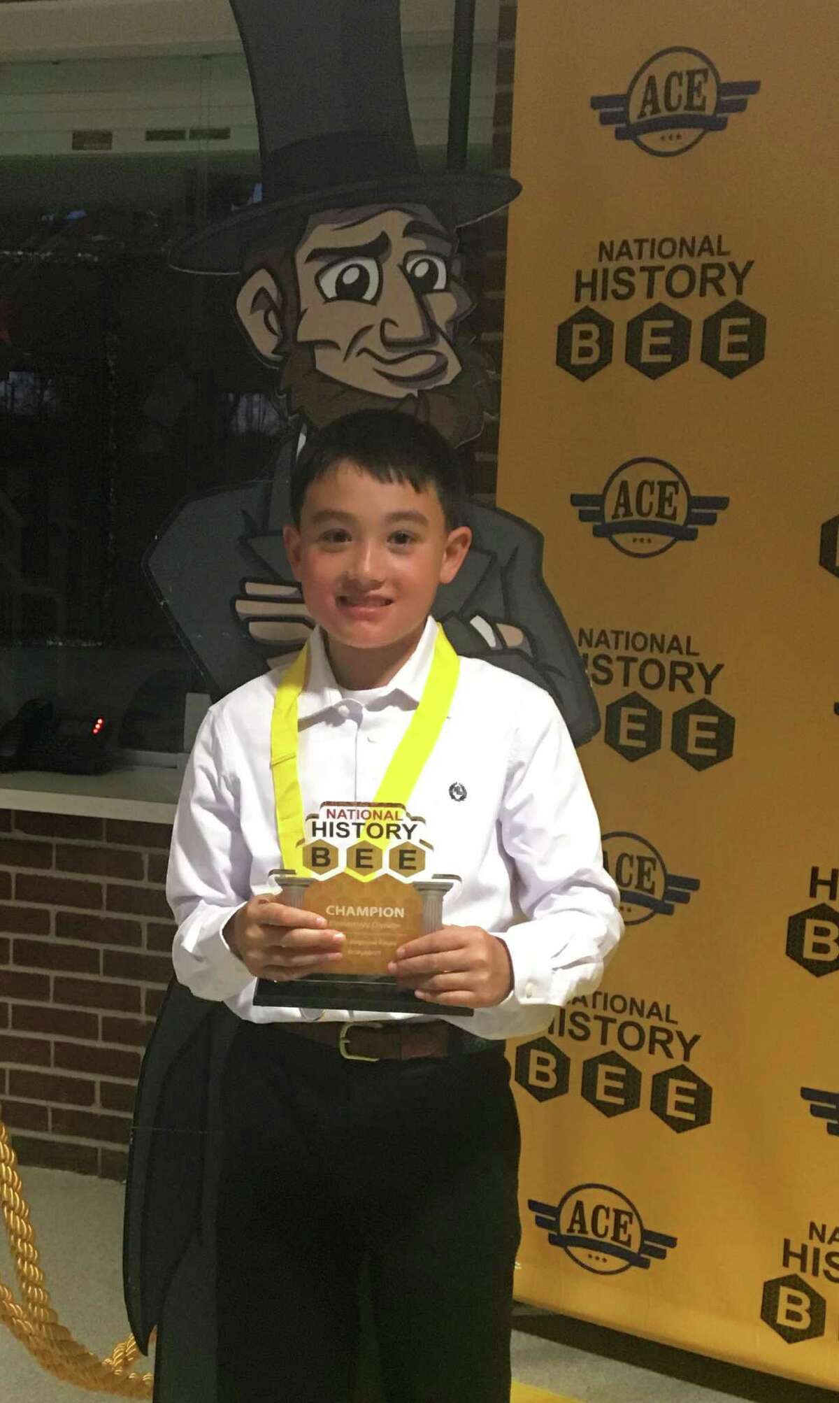 Parkway School fifth-grader Brandon Yu qualified for the national championship of the National History Bee after winning a regional competition April 20 at Middlesex Middle School in Darien.